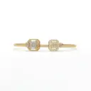 Emerald Step-Cut Diamond Duo Bangle 