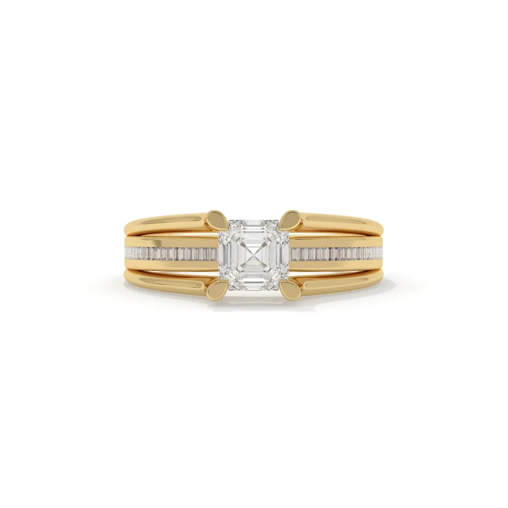 Timeless Grace Asscher-Cut Ring 