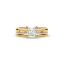 Timeless Grace Asscher-Cut Ring  (LAB GROWN, 18K YELLOW GOLD)