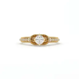 Starlight Mirage Round-Cut Ring  (LAB GROWN, 18K YELLOW GOLD)