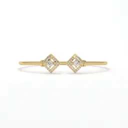 Luxe Geometry Diamond Bangle  (LAB GROWN, 18K YELLOW GOLD, 2-2 (2 2/16"))