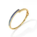 Sapphire Baguette & Diamond Lined Designer Bangle 