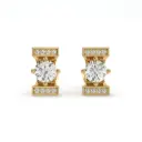 Regalia Bar Diamond Studs 