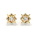 Celestia Cross Diamond Studs 