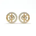 Orbit Halo Diamond Studs 