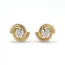 Twilight Swirl Diamond Studs 