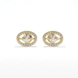 Stellar Orbit Diamond Studs  (LAB GROWN, 18K YELLOW GOLD)