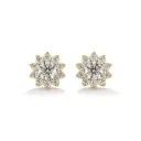 Blooming Halo Diamond Studs 