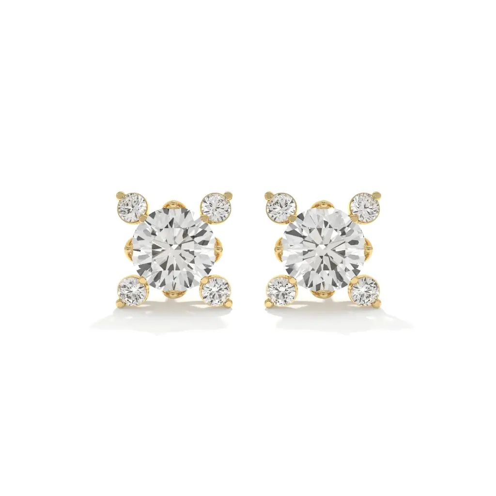 Celestial Cluster Diamond Studs 