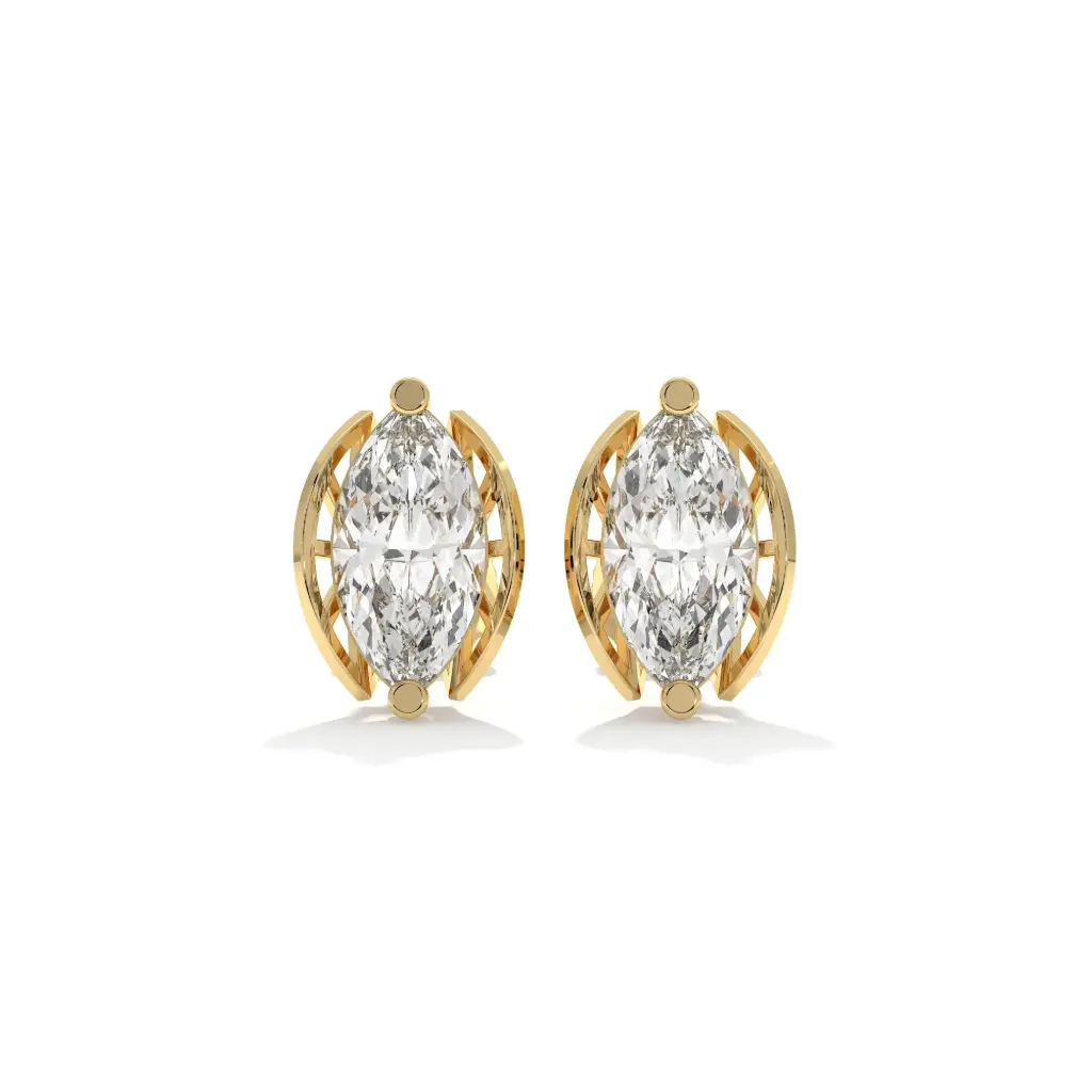 Marquise Embrace Diamond Studs 