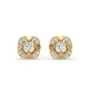 Floral Diamond Studs 