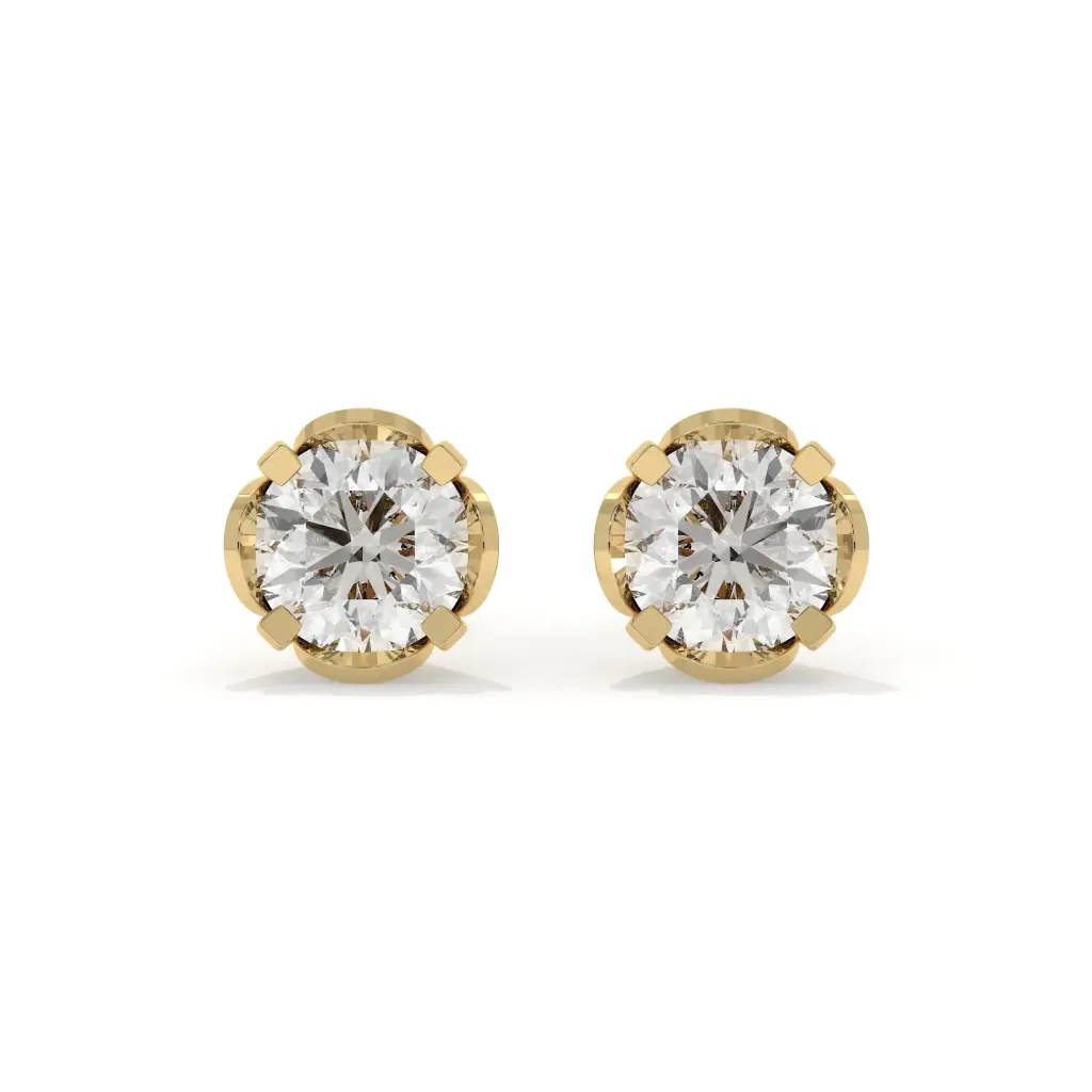 Classic Solitaire Diamond Studs 