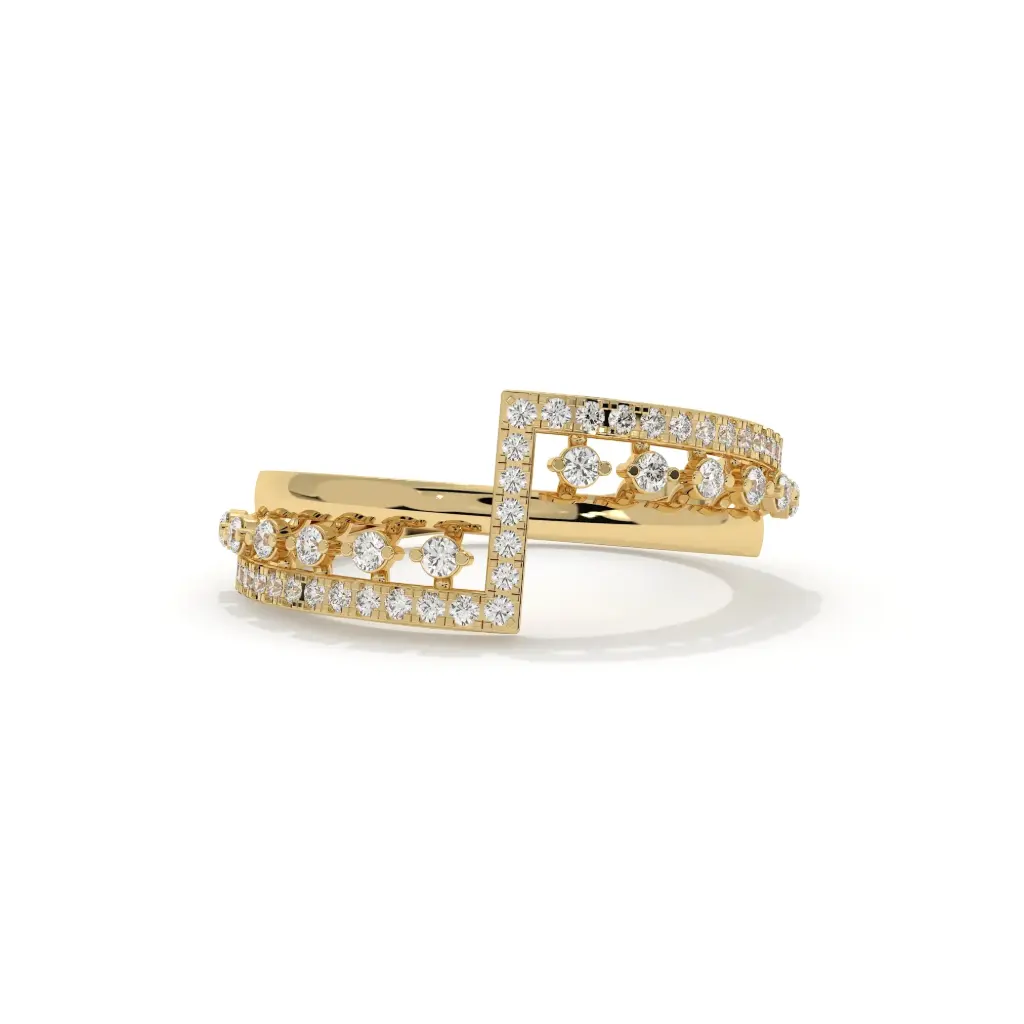 Geometric Grace Diamond Ring 