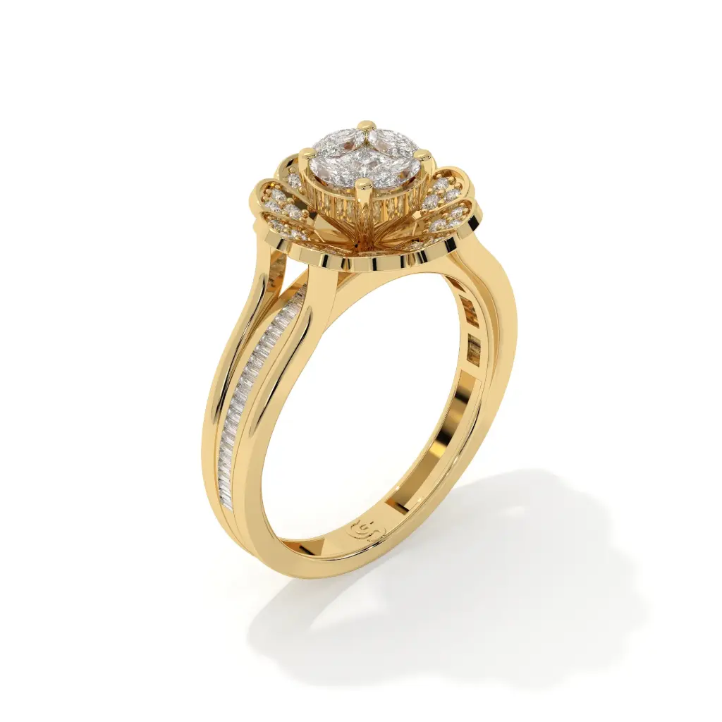 Petal Perfection: Diamond Rings Crafted to Bloom 