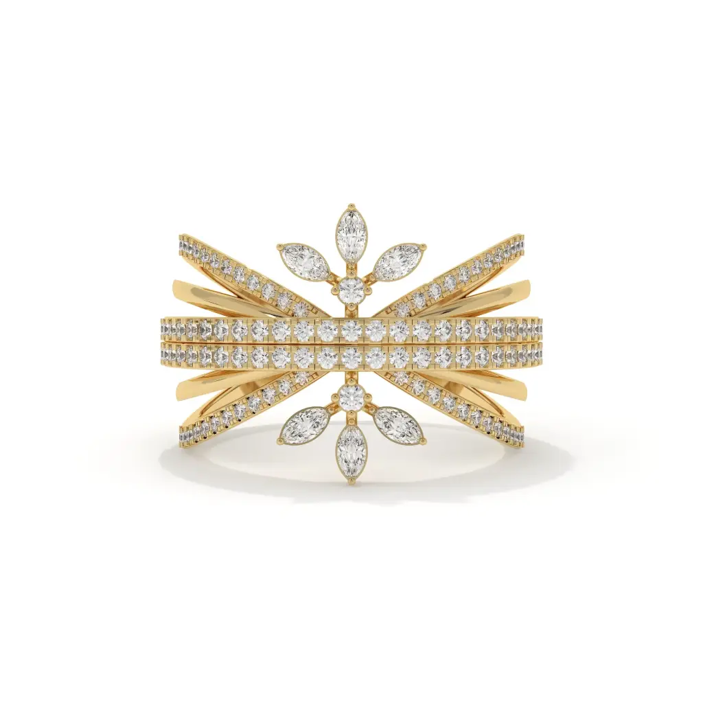 Regal Bloom Diamond Ring 