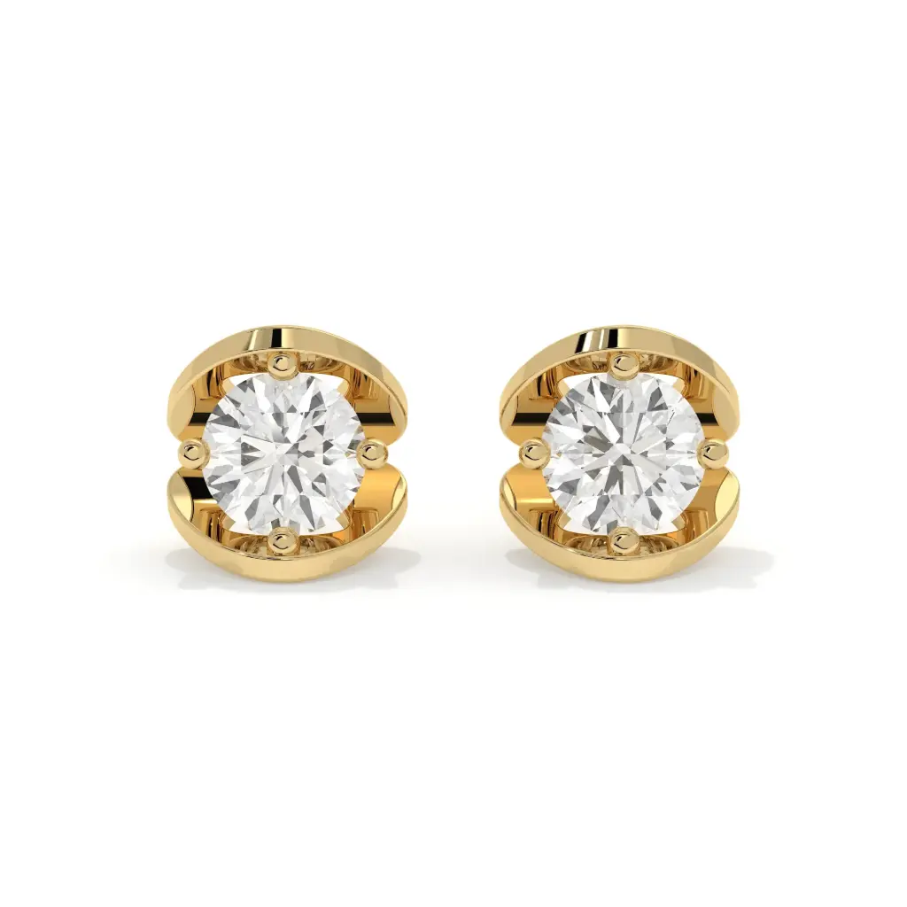 Eternal Round Diamond Studs 