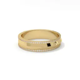 The Chrome Legacy Band   (LAB GROWN, 18K Yellow Gold)