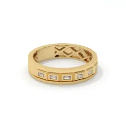 Sovereign Band  (LAB GROWN, 18K Yellow Gold)