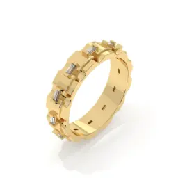The Dominion Ring For Him  (LAB GROWN, 18K Yellow Gold)