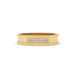 True Mark Band  (18K Yellow Gold, LAB GROWN)