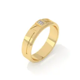 Heritage Band For Him  (LAB GROWN, 18K Yellow Gold)