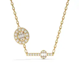 Aurora Oval Diamond Necklace (LAB GROWN, 18K YELLOW GOLD)
