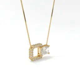 Emerald Octet Necklace  (LAB GROWN, 18K YELLOW GOLD)