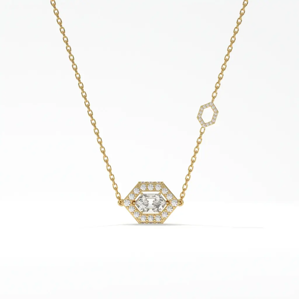 Luna Drop Pendant With Chain 