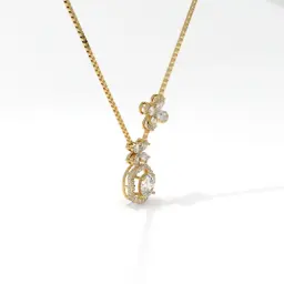 Eterna Petal Necklace  (LAB GROWN, 18K YELLOW GOLD)